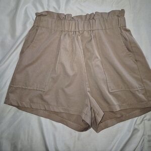 Windsor High Waist Tan Shorts